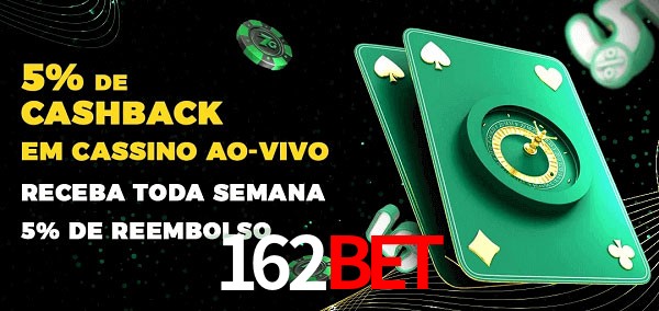 Promoções do cassino ao Vivo 162bet