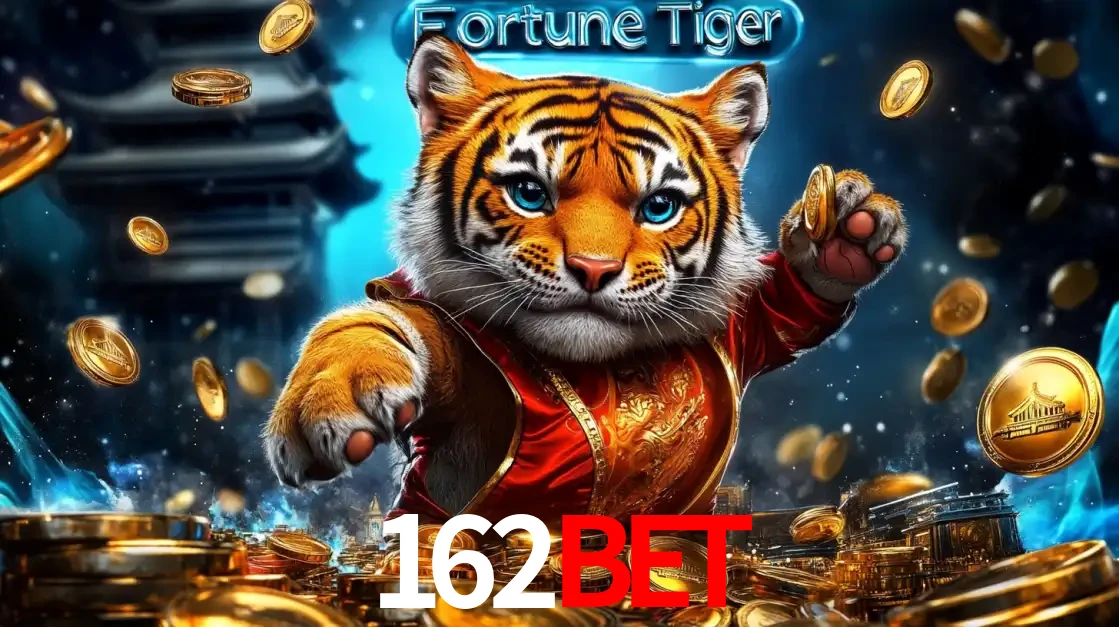 Imagem promocional do jogo de slot Fortune Tiger, com um tigre majestoso em traje tradicional cercado por uma fortuna em moedas de ouro, disponível agora no cassino 162BET.